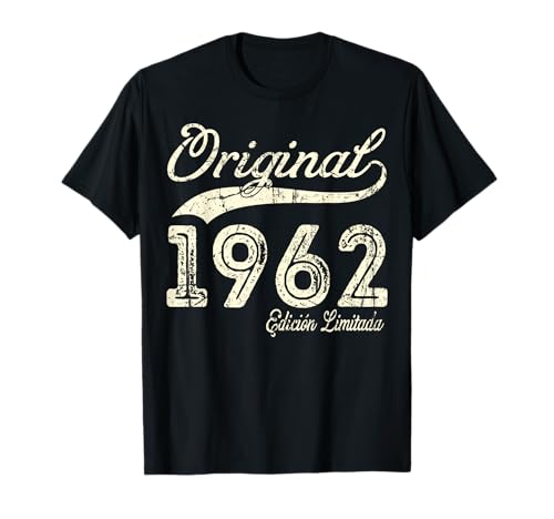 Original 1962 63 Años Cumpleaños Hombre Fabricado En 1962 Camiseta