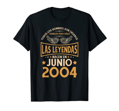Cumpleaños Hombre Regalos Las Leyendas Junio 2004 Camiseta