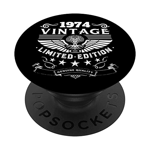 Retro 1974 cumpleaños Popsocket divertido 1974 cumpleaños regalos 1974 PopSockets PopGrip...