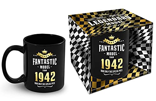 Bombo Taza de cumpleaños con año de nacimiento 1942
