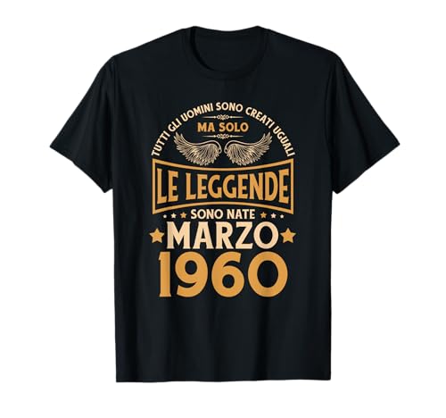 Cumpleaños Hombre Regalo Mujer Le Leyendas Marzo 1960 Camiseta