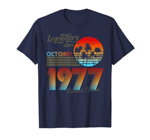 Cumpleaños legendario desde octubre de 1977. Camiseta