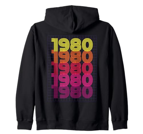Cumpleaños De 1980 Sudadera con Capucha