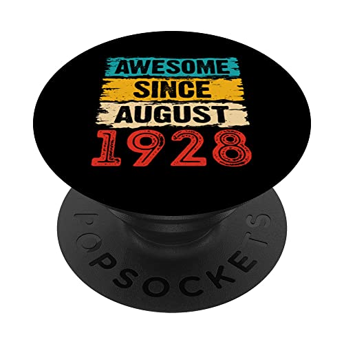 Regalos de 95 años impresionantes desde agosto de 1928 para cumpleaños PopSockets PopGrip...