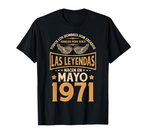 Cumpleaños Hombre Regalos Las Leyendas Mayo 1971 Camiseta