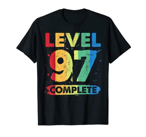 Level 97 Complete 97 años cumpleaños Camiseta