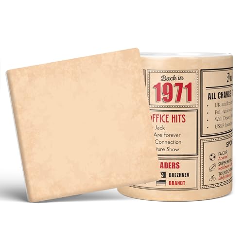 Mug Monster - Regalo de 54 cumpleaños – Taza de regreso a 1971 en este año, regalo para hombres...