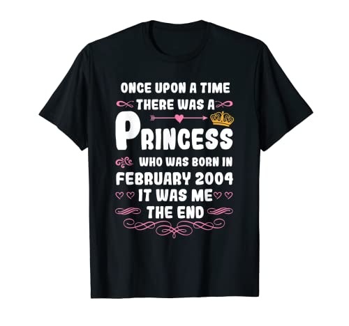 Había una vez una princesa. Cumpleaños de febrero de 2004 Camiseta