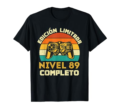 Edición limitada Nivel 89 completo Gamer Cumpleaños 89 años Camiseta
