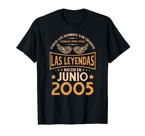 Cumpleaños Hombre Regalos Las Leyendas Junio 2005 Camiseta