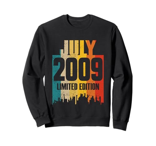 Julio 2009 13 Años Cumpleaños Edición Limitada Vintage Sudadera