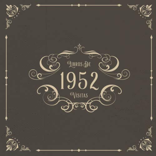 1952 Libros de Visitas: Libros de visitas para fiestas de cumpleaños de estilo vintage para que la...