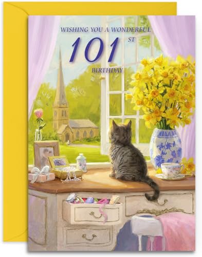 Olivia Samuel - Tarjetas de Felicitación para 101 Cumpleaños (tamaño A5, 148 mm x 210 mm), con...