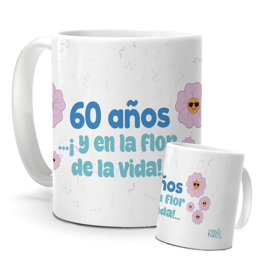 Taza de Desayuno para Cumpleaños | Ideas de tazas para 60 años | Regalos divertidos sesenta años...