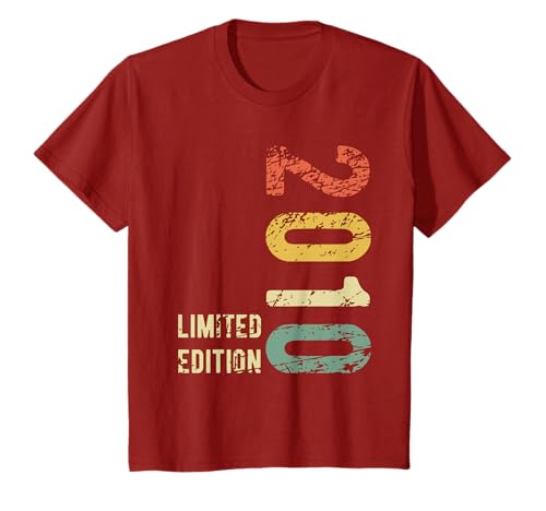 2010 15 años cumpleaños Niño Niña Regalo Divertido Camiseta