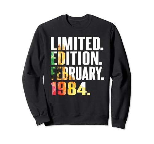 Febrero 1984 regalo I 40 cumpleaños 40 años hombre mujer Sudadera