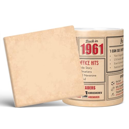 Mug Monster - Regalo de 64 cumpleaños – Taza de regreso a 1961 en este año, regalo para hombres...