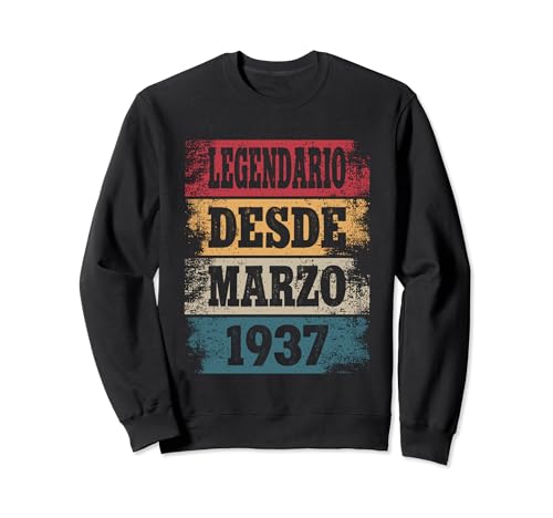 Legendario Desde Marzo 1937 - Cumpleaños 87 Años Sudadera