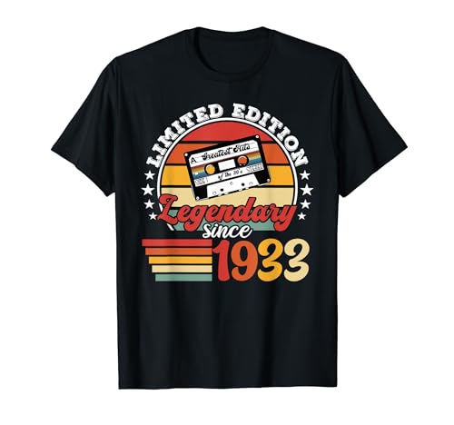 Fiesta de cumpleaños nacido en 1933. Año de cumpleaños 1933. Camiseta