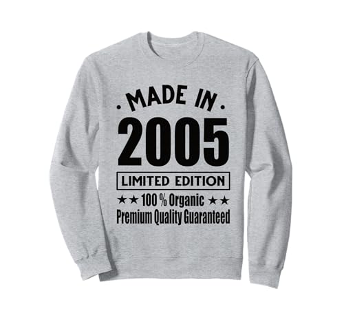 Edición Limitada 2005 Cumpleaños 2005 Nacido en 2005 Sudadera