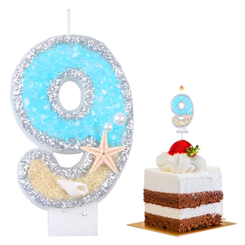 Vela Cumpleaños 9,Velas Cumpleaños Numeros,Velas Cumpleaños Divertidas,Velas de Cumpleaños en...