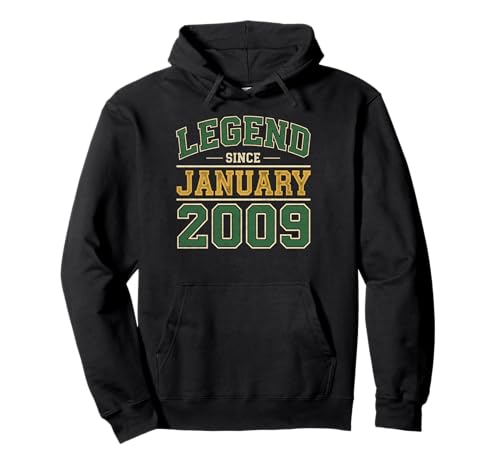 Legend Since 2009 - Traje de cumpleaños para Hombre y Mujer Sudadera con Capucha