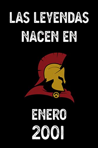 Las leyendas nacen en enero 2001: cuaderno de cumpleaños, regalos de cumpleaños para niños,...