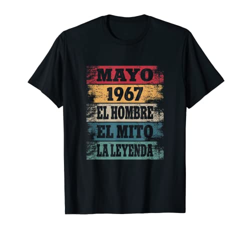 Hombre 55 Cumpleaños Regalo Años Divertido Decoración Mayo 1967 Camiseta