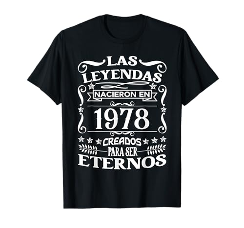 43 Cumpleaños Regalo Años Divertido Decoración Vintage 1978 Camiseta