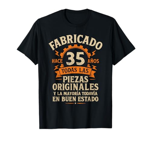 Fabricado Hace 35 Años Divertida Regalo 35 cumpleaños Hombre Camiseta