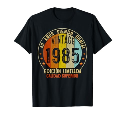 41 Cumpleaños 1985 41 Años Hombre Mujer Vintage 1985 Camiseta