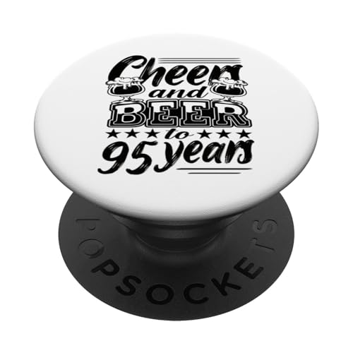 95 cumpleaños 95 cumpleaños marido 95 cumpleaños papá PopSockets PopGrip Adhesivo