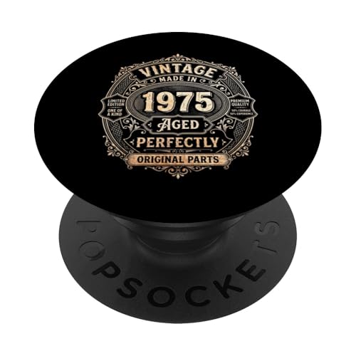 Vintage 1975 Envejecido Perfectamente 51 Cumpleaños 51 Años PopSockets PopGrip Adhesivo