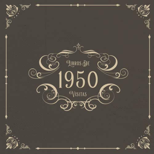 1950 Libros de Visitas: Libros de visitas para fiestas de cumpleaños de estilo vintage para que la...