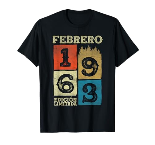 Febrero 1963 Vintage - 63 Años Regalo Cumpleaños Hombre Camiseta