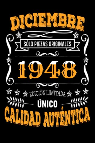 CUADERNO, diciembre 1948, 74 Años Siendo Genial: Regalo de 74 cumpleaños para mujeres y hombres,...
