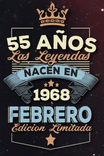 Las leyendas nacen en 55 años 1968 febrero: Ideas de regalos para hombres, ideas de cumpleaños 55...