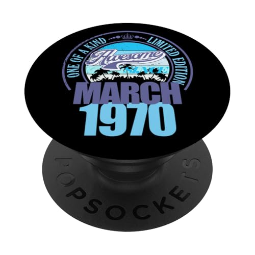 Ideal Desde Marzo de 1970, 56 cumpleaños, 56 años PopSockets PopGrip Adhesivo