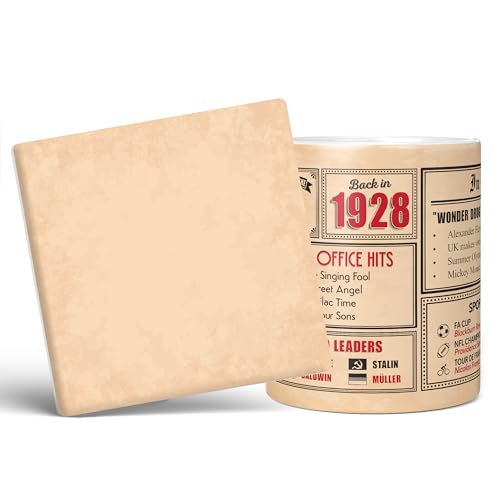 Mug Monster - Regalo de 97 cumpleaños – Taza de vuelta en 1928, regalo para hombres y mujeres,...