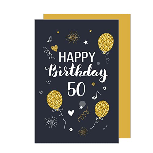 50 cumpleaños. Mujeres de 50 años, damas | Tarjetas de felicitación
