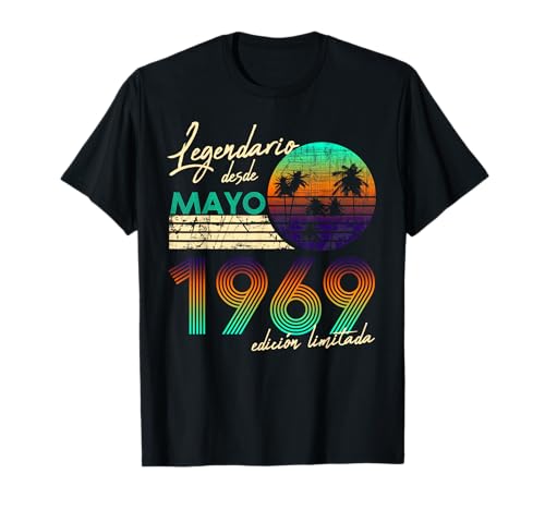 Cumpleaños Hombre Regalos Legendario Desde Mayo 1969 Camiseta