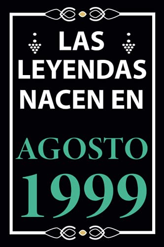 Las leyendas nacen en Agosto 1999: Regalo de cumpleaños perfecto para hombre y mujer de 22 años I...
