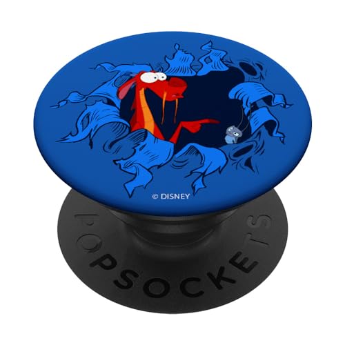 Popsockets- Disney Mulan Mushu Cri-Kee Takes The Blame Ripped PopGrip: Agarre intercambiable para...