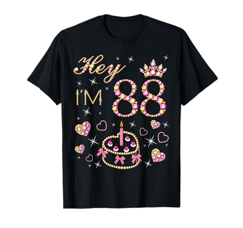Vela para tarta de cumpleaños número 88, 88 años, diseño de mujer de 88 años Camiseta