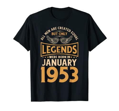 Las leyendas de cumpleaños nacieron en enero de 1953. Camiseta