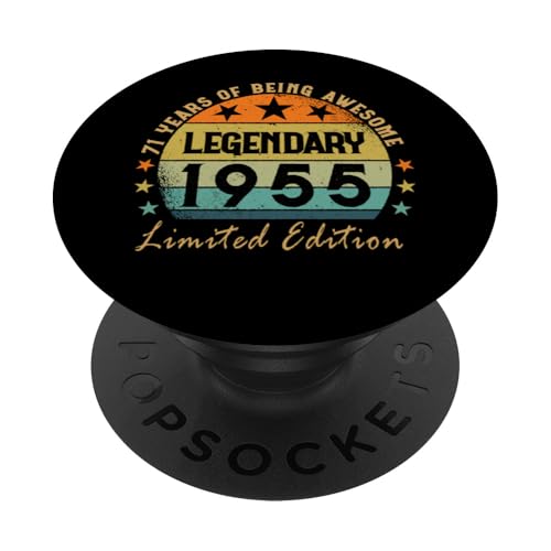 Legendario Desde 1955 Edición Limitada 71 cumpleaños PopSockets PopGrip Adhesivo