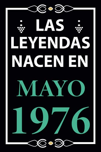 Las leyendas nacen en Mayo 1976: Regalo de cumpleaños perfecto para hombre y mujer de 45 años I...