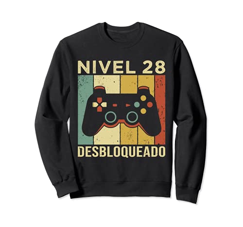 Gaming Videojugador Mando Cumpleaño 28 Aniversario Gaming Sudadera