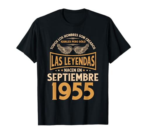 Cumpleaños Hombre Regalos Las Leyendas Septiembre 1955 Camiseta