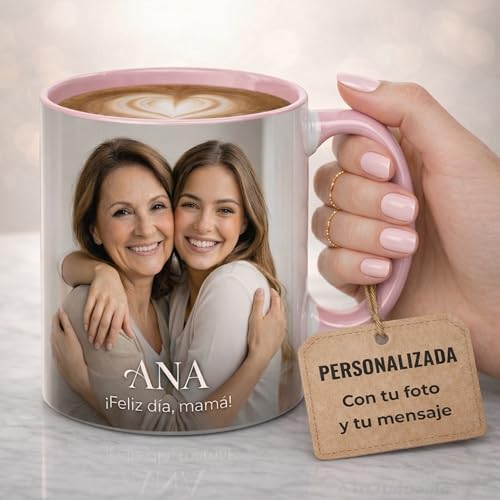 Taza Personalizada Foto Texto Regalo Recuerdo Emocional Original Ceramica 350ml Resistente...